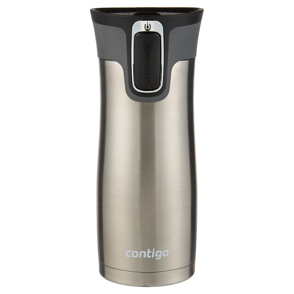 slide 3 of 3, Contigo West Loop Mug Vacuum insulated Blue/Silver, 2 ct