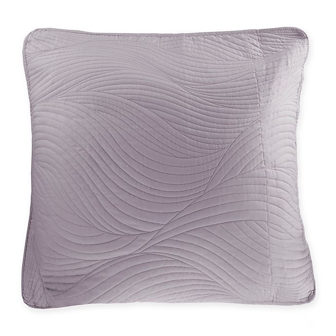 slide 1 of 1, Brielle Stream Embroidered European Pillow Sham - Light Grey, 1 ct