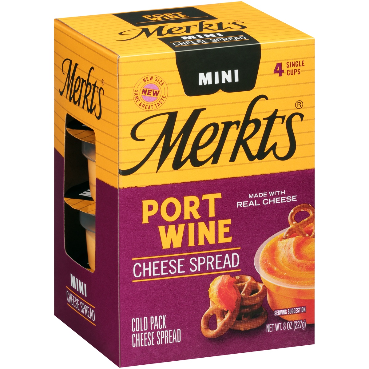 slide 2 of 8, Merkt's Mini Port Whine Cheese Spreads, 4 ct; 2 oz