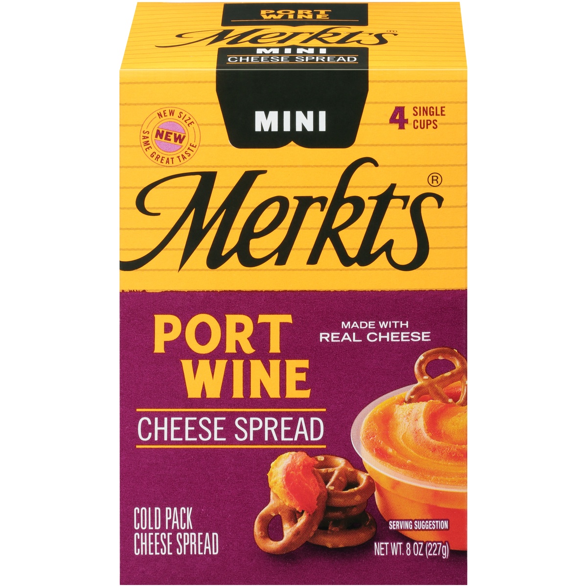 slide 6 of 8, Merkt's Mini Port Whine Cheese Spreads, 4 ct; 2 oz