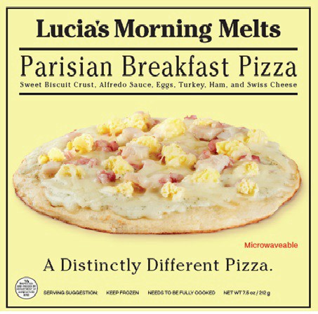 slide 1 of 1, Lucias Parisian Breakfast Pizza, 7.5 oz