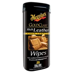 Meguiar's Gold Class Rich Leather Cleaning And Conditioning Wipes