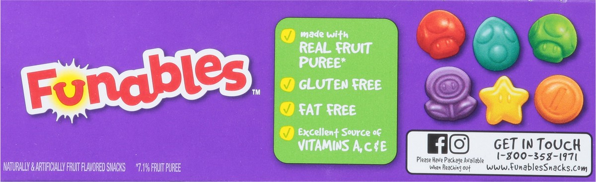 slide 11 of 16, Funables Super Mario Fruit Snacks 10 - 0.8 oz Pouches, 10 ct