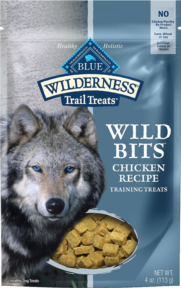 slide 1 of 1, Blue Wilderness Trail Treats Chicken Wild Bits Dog Treats, 4 oz