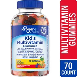 Kroger Mixed Flavor Kid's Multivitamin Gummies, 70 ct