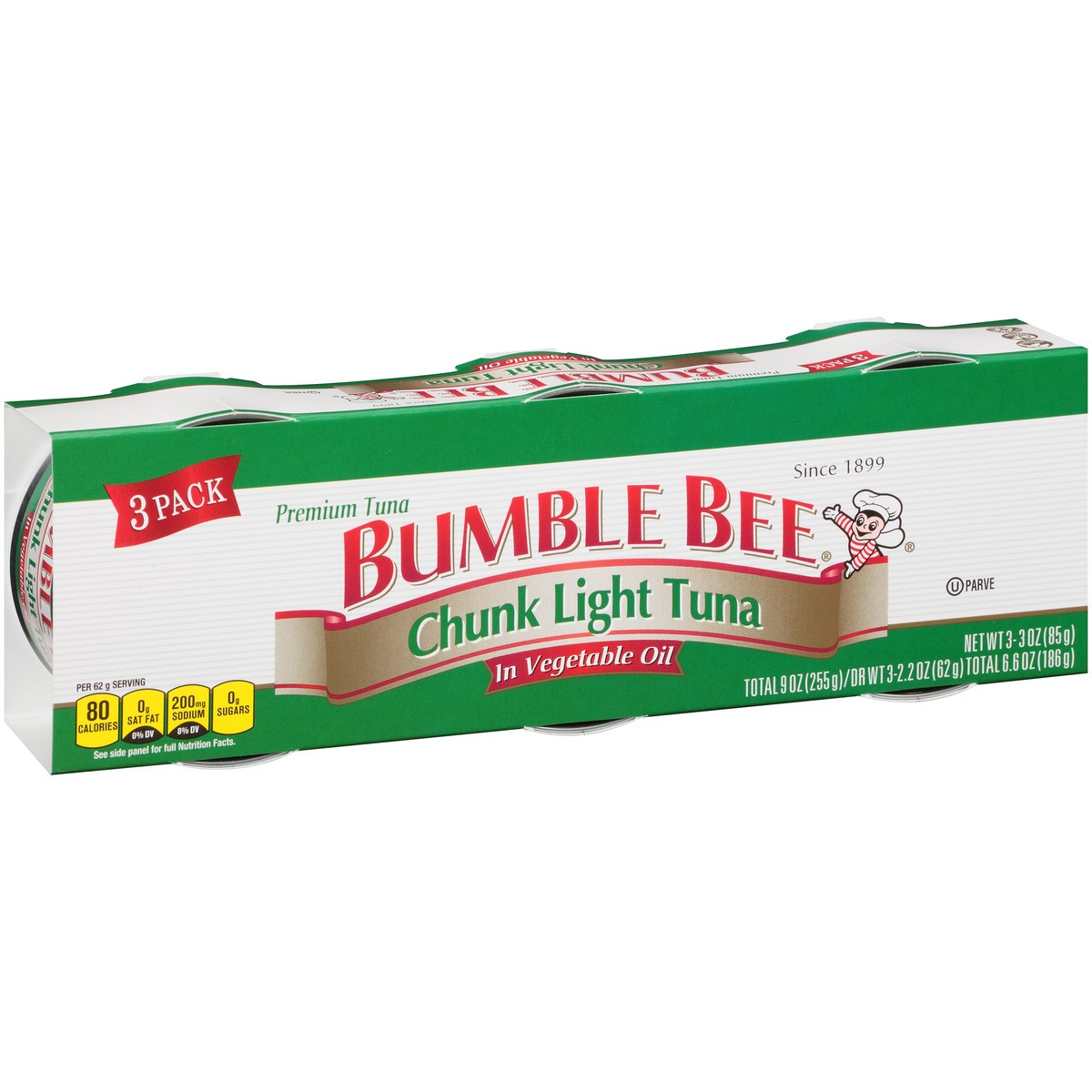 slide 5 of 11, Bumble Bee Chunk Light Tuna In Oil Cans, 1 ct