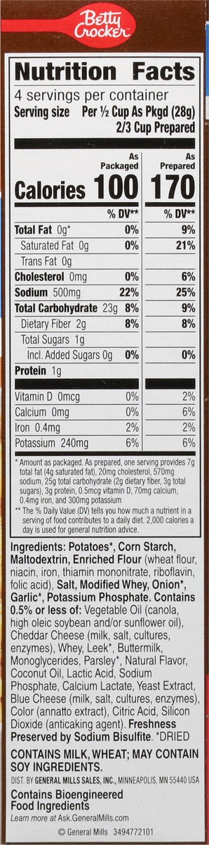 slide 9 of 14, Betty Crocker Scalloped Casserole Potatoes - 4 oz, 4 oz