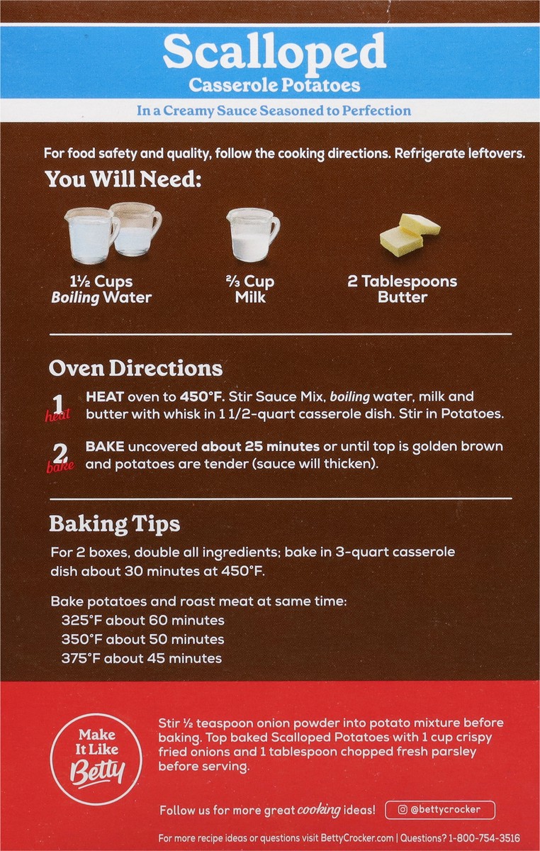 slide 4 of 14, Betty Crocker Scalloped Casserole Potatoes - 4 oz, 4 oz