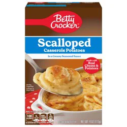 Betty Crocker Scalloped Casserole Potatoes, Made with Real Cheese, 4 oz Box