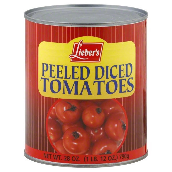 slide 1 of 2, Lieber's Liebers Tomatoes Peeled Diced Passover, 28 oz