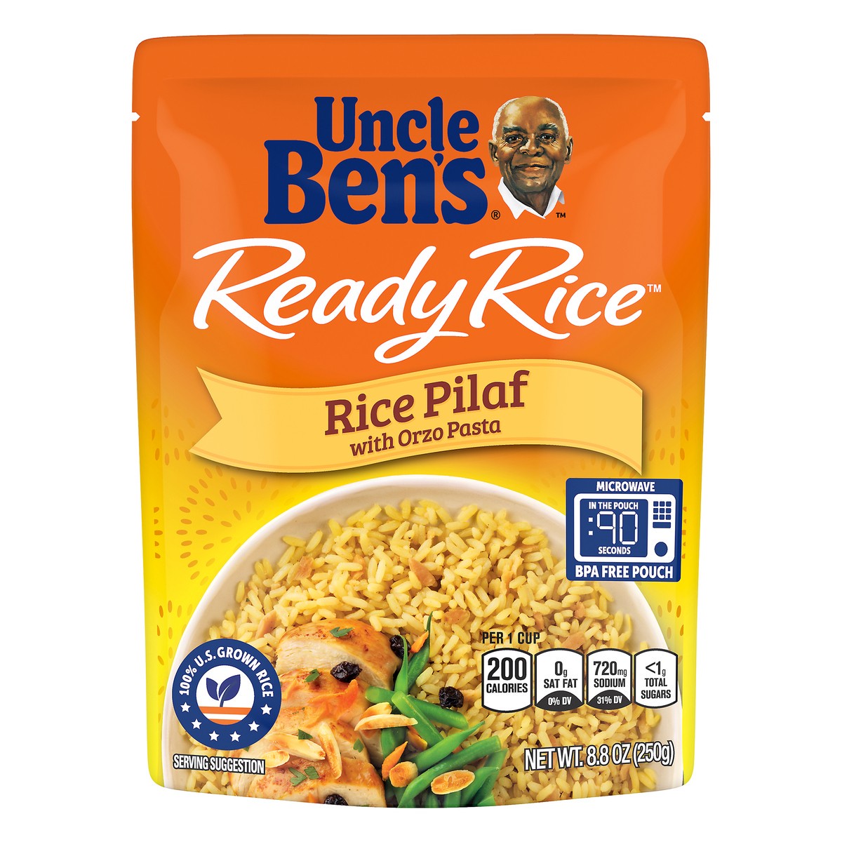 slide 1 of 2, Ben's Original Ready Rice Rice Pilaf Microwavable Pouch - 8.8oz, 8.8 oz