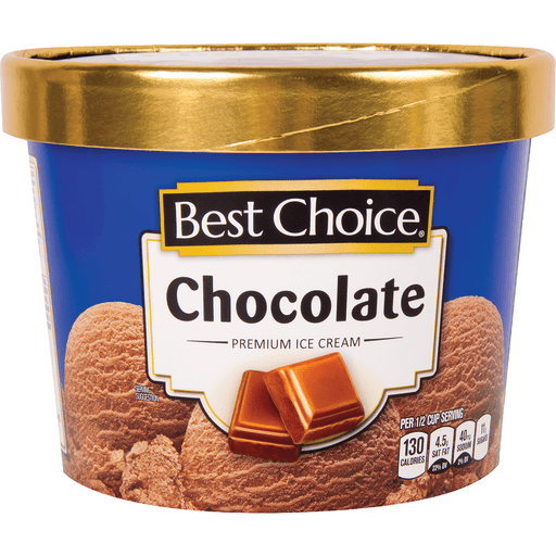 slide 1 of 1, Best Choice Chocolate Ice Cream, 64 oz