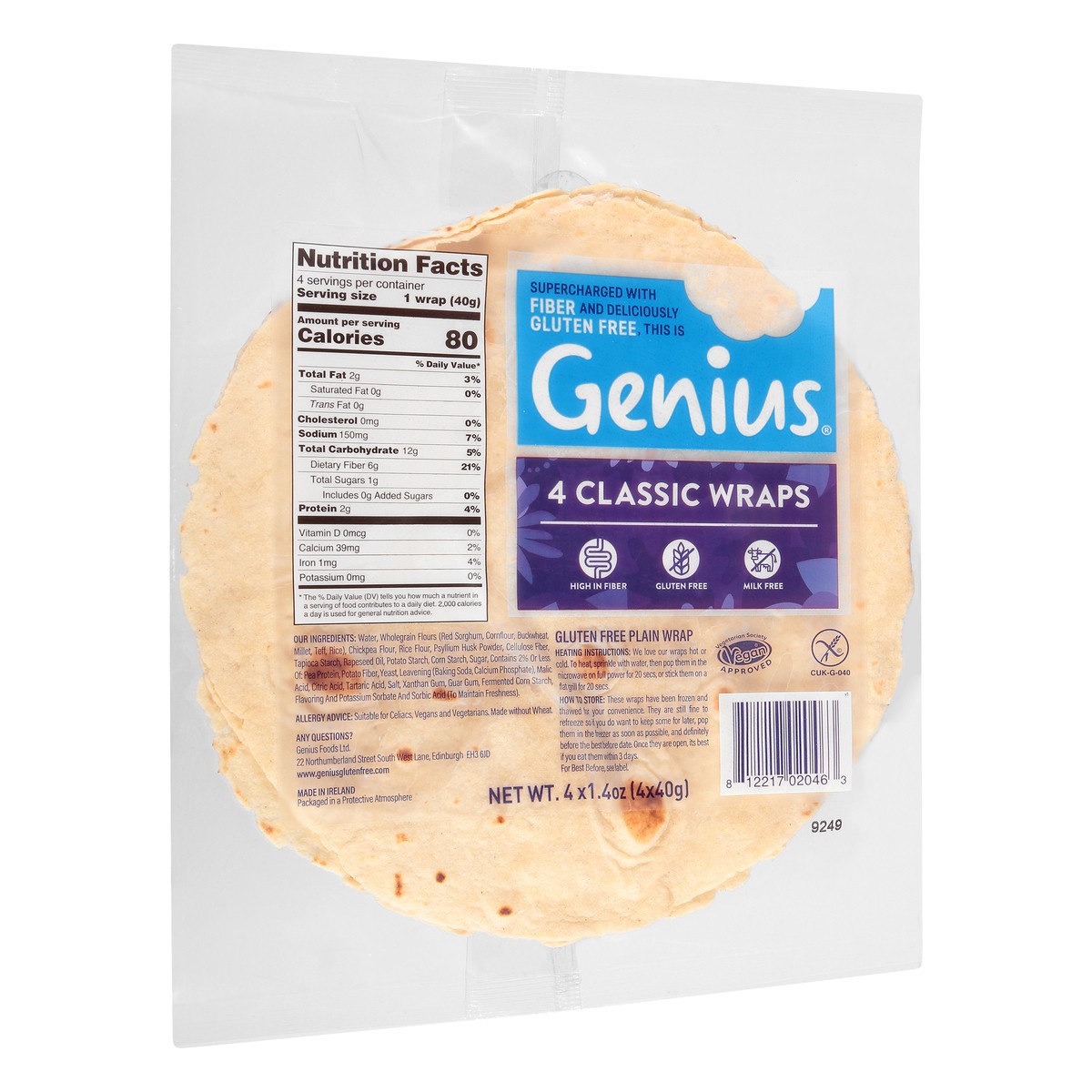 slide 4 of 9, Genius Wraps, Classic, 4 ct