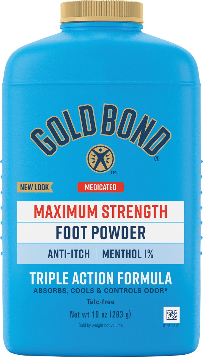 slide 2 of 6, Gold Bond Medicated Foot Powder 10 oz., 10 oz