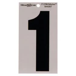 Hillman Black and Silver Reflective Adhesive Number 1