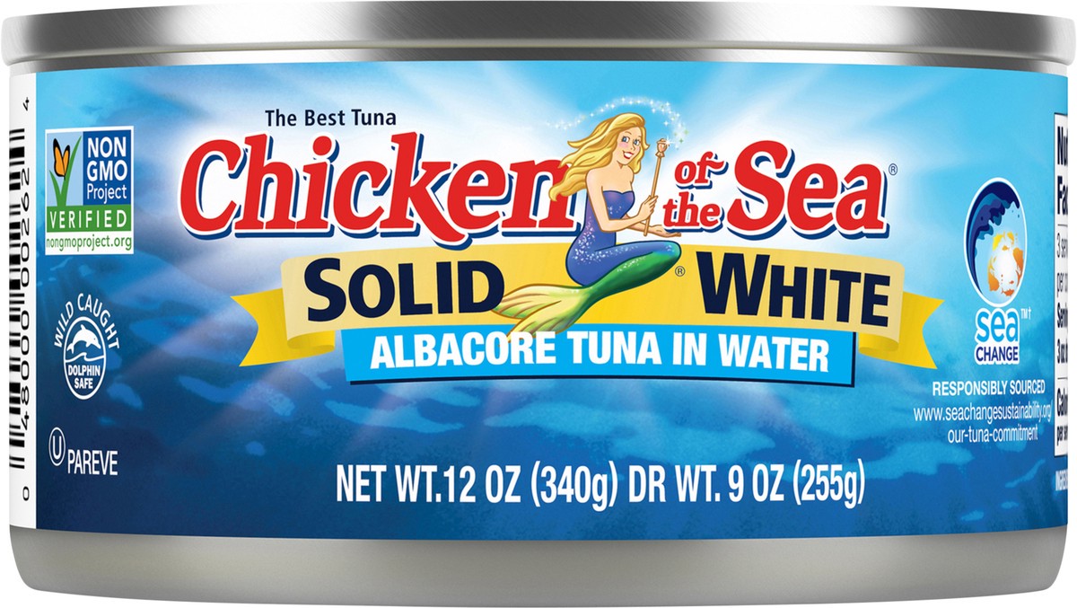 slide 4 of 6, Chicken of the Sea Solid White Premium Albacore Tuna in Water 12 oz, 12 oz