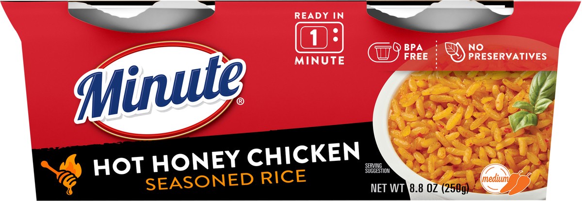 slide 9 of 12, Minute Hot Honey Chicken Seasoned Rice 8.8 oz, 8.8 oz