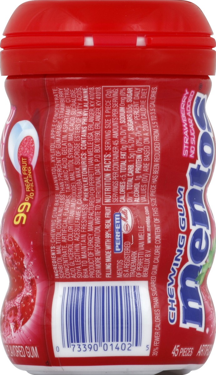 slide 6 of 6, Mentos Squeeze Strawberry Gum, 1 ct