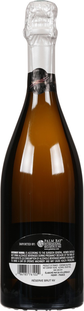 slide 2 of 7, Champagne Vollereaux Brut Reserve New Label, 750ml, 750 ml