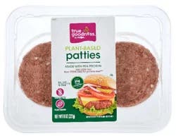 True Goodness Plant-Based Burger Patties, 8 oz, 2 ct
