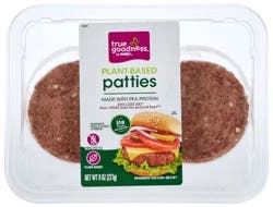True Goodness Plant-Based Burger Patties, 8 oz, 2 ct