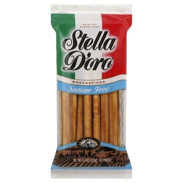 slide 1 of 1, Stella d'Oro Sodium Free Breadsticks, 6 oz