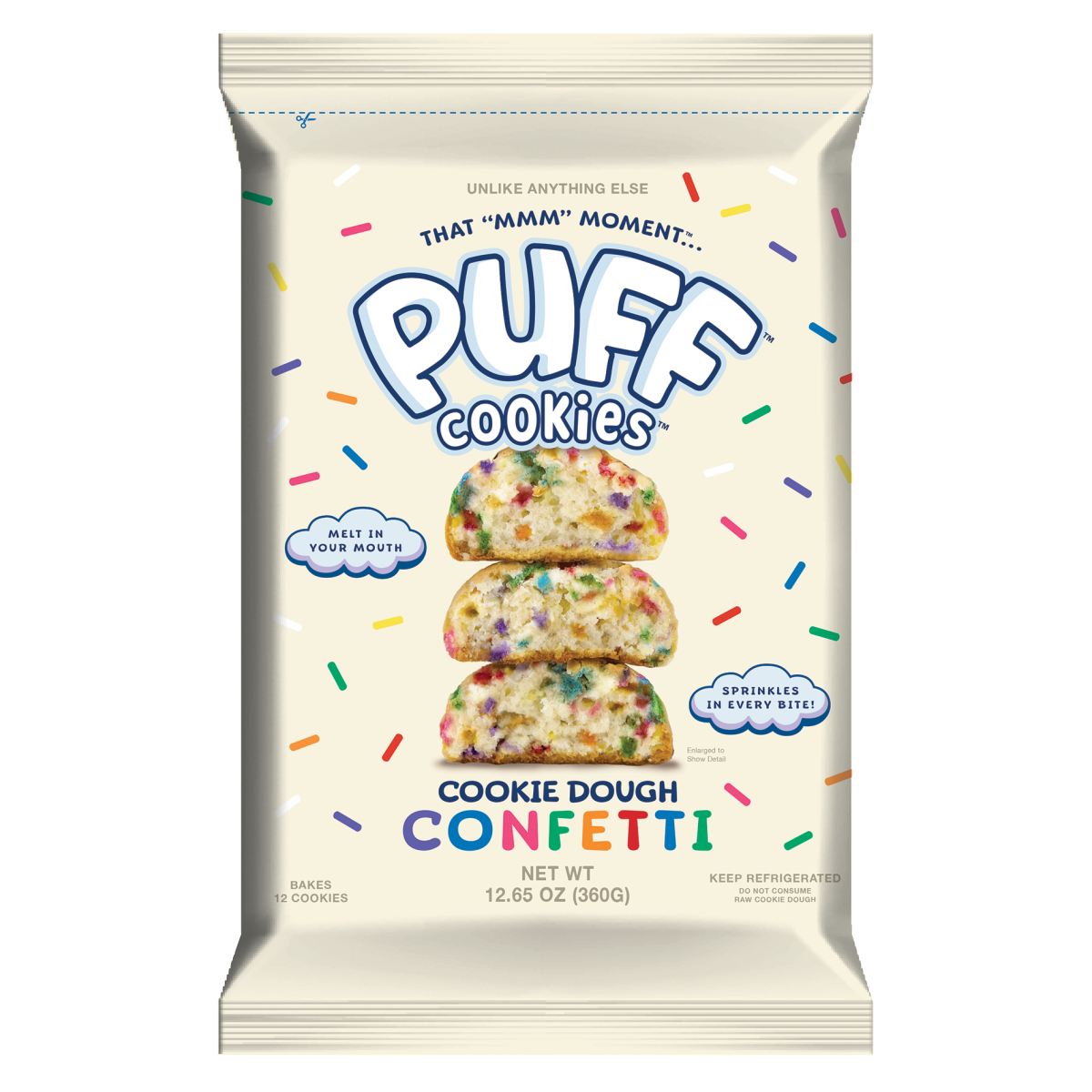 slide 1 of 5, Puff Cookies Cookie Dough Confetti - 12.6 oz, 12.6 oz