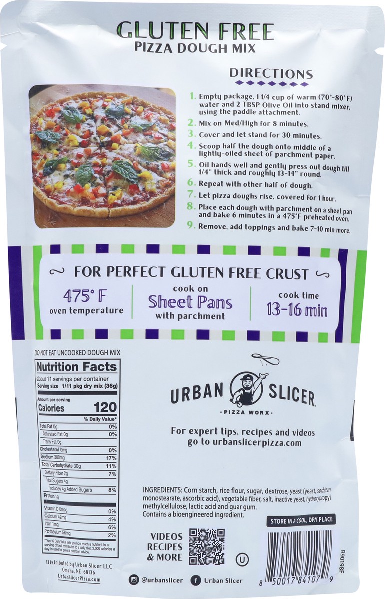 slide 6 of 9, Urban Slicer Gluten Free Pizza Dough Mix - 13.9 oz, 13.9 oz