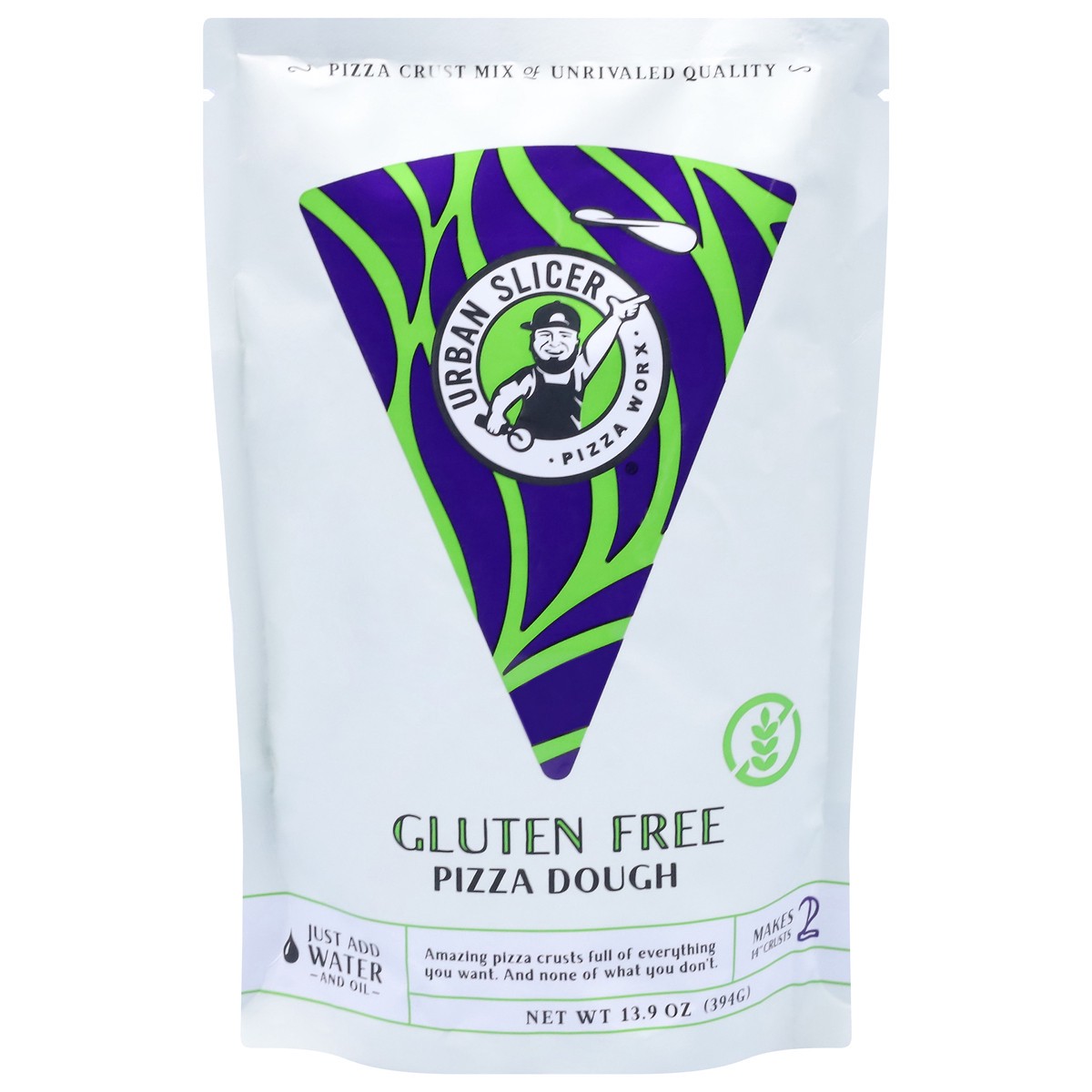 slide 1 of 9, Urban Slicer Gluten Free Pizza Dough Mix - 13.9 oz, 13.9 oz