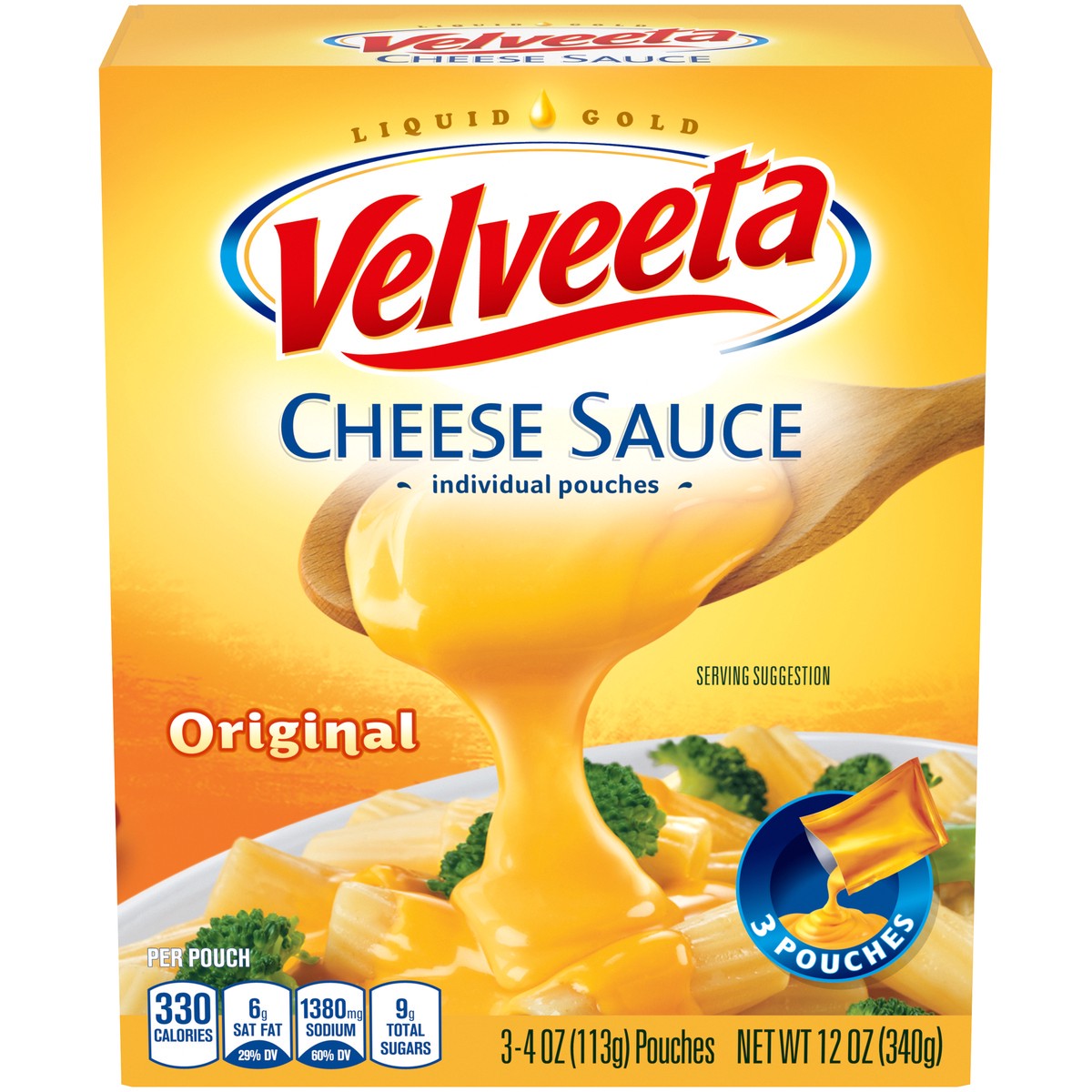 slide 1 of 5, Velveeta Cheese Sauce, Original, 3 ct
