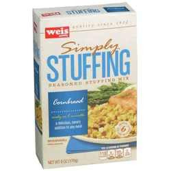 Weis Quality Cornbread Simply Stuffing Seasoned Stuffing Mix