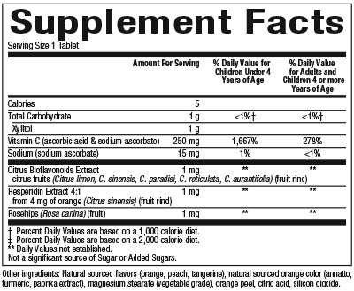 slide 2 of 2, Natural Factors Vitamin C Chewable, 1 ct