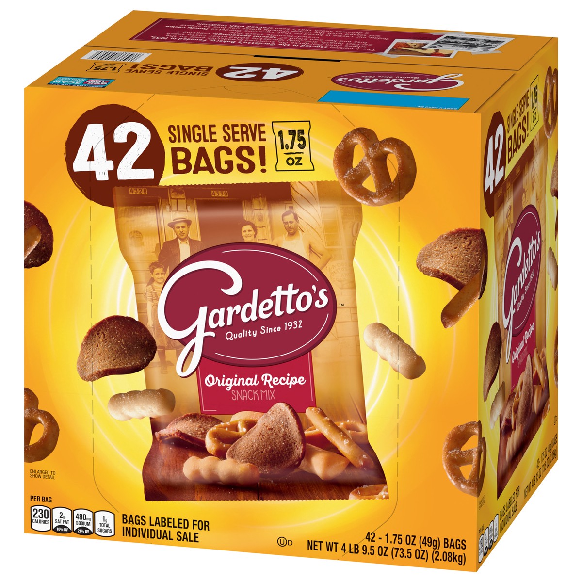 slide 2 of 8, Gardetto's Snack Party Mix, Original Recipe, Multipack Pub Mix Bags, 42 ct, 42 ct