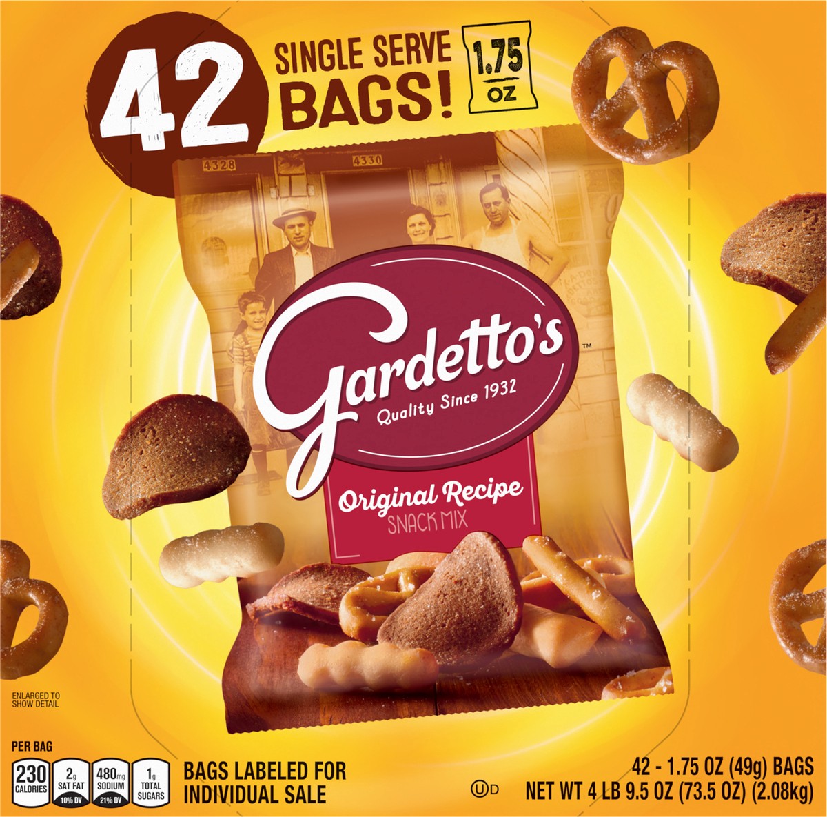 slide 5 of 8, Gardetto's Snack Party Mix, Original Recipe, Multipack Pub Mix Bags, 42 ct, 42 ct