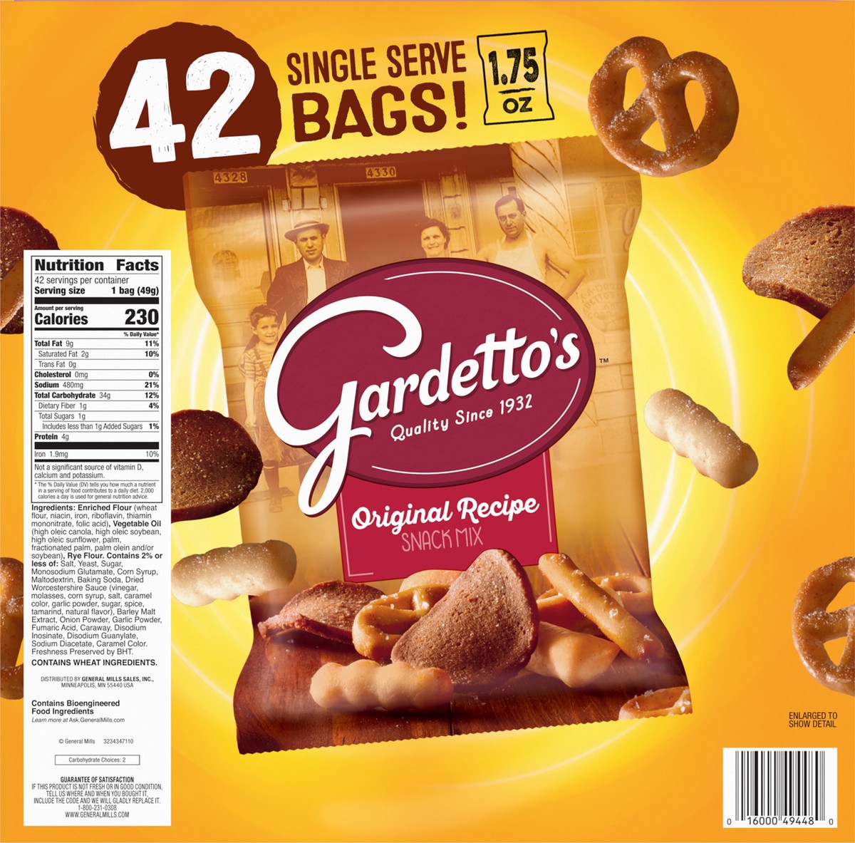 slide 6 of 8, Gardetto's Snack Party Mix, Original Recipe, Multipack Pub Mix Bags, 42 ct, 42 ct