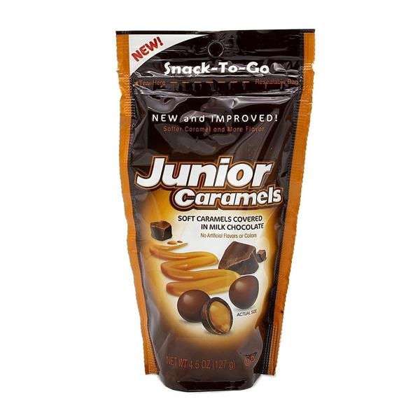 slide 1 of 1, Tootsie Junior Caramels in Milk Chocolate, 4.5 oz