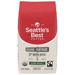 Seattle's Best Coffee 6th Avenue Bistro Organic Ground Coffee | 12 Ounce Bag