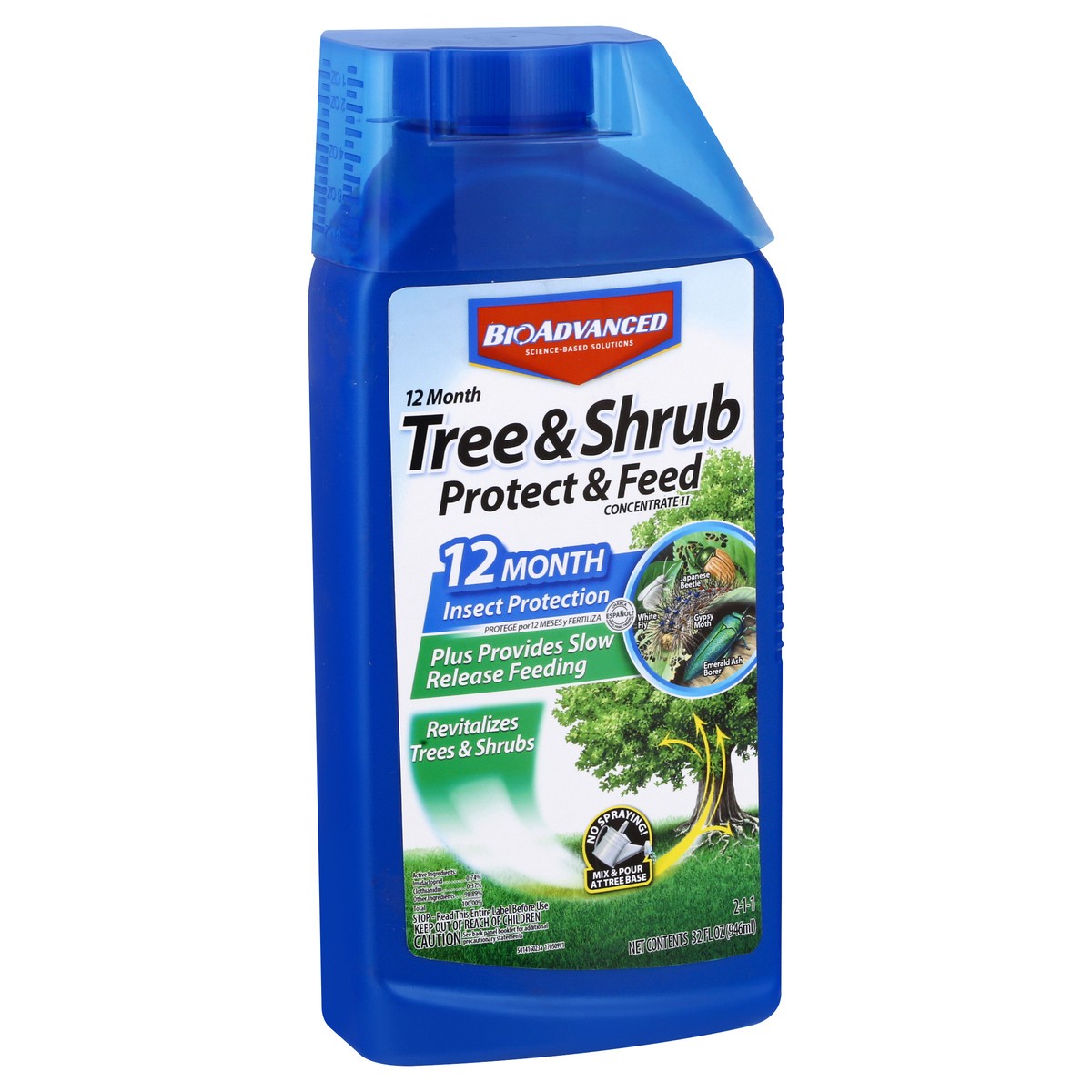 slide 2 of 9, Bayer Tree & Shrub Protect and Feed Concentrate, 32 oz