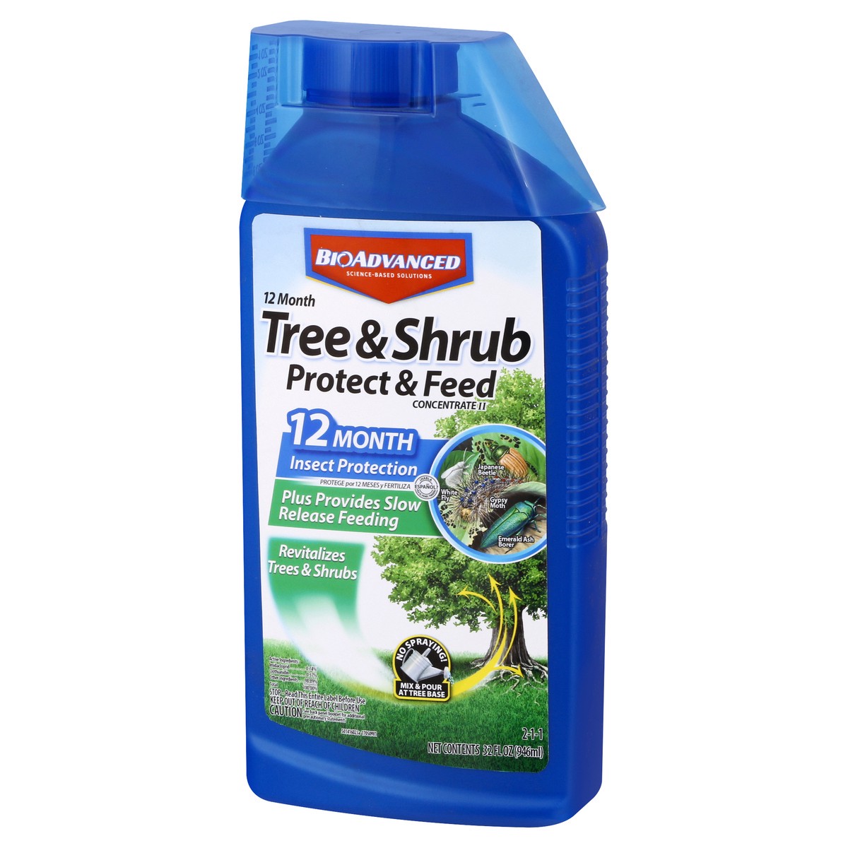 slide 3 of 9, Bayer Tree & Shrub Protect and Feed Concentrate, 32 oz