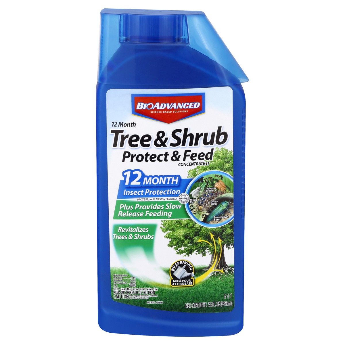 slide 1 of 9, Bayer Tree & Shrub Protect and Feed Concentrate, 32 oz