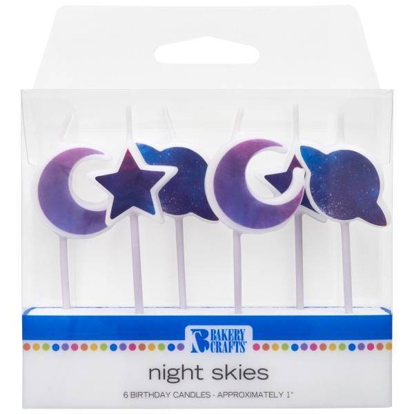 slide 1 of 1, DecoPac Candle-Cosmic Sky Shapes Assortment, 6 ct