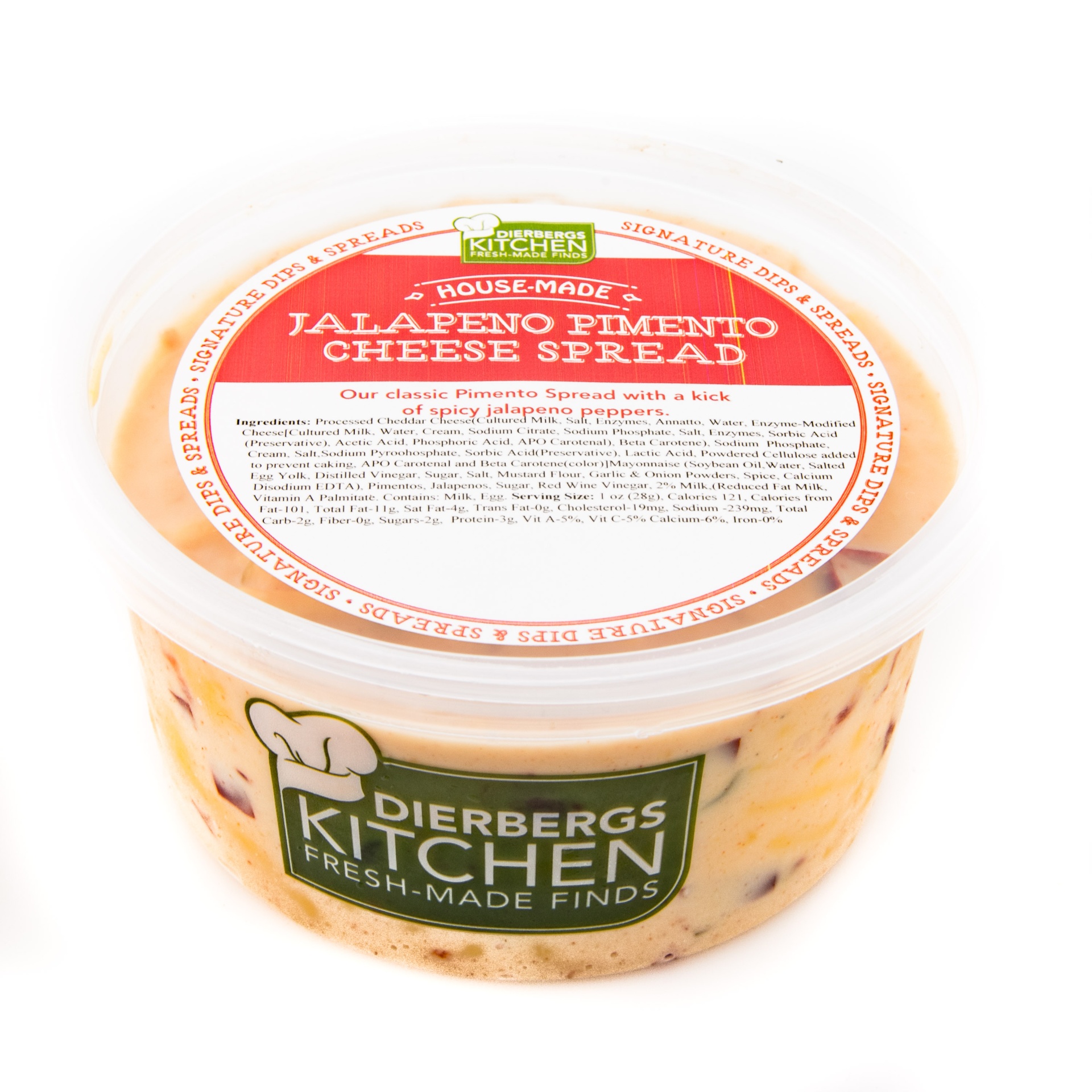 slide 1 of 1, Dierbergs Jalapeno Pimento Cheese Spread, 12 oz