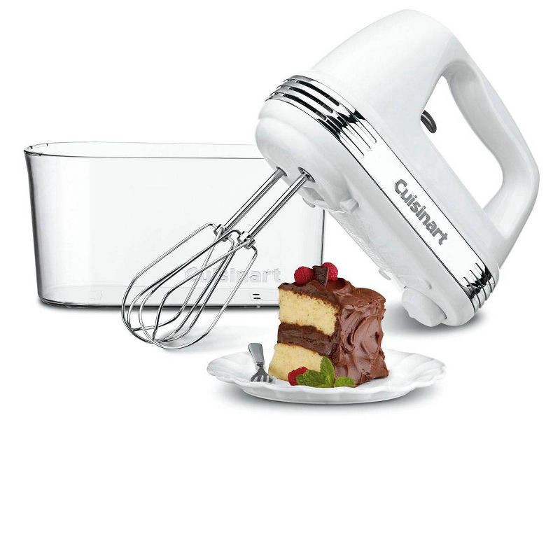 slide 2 of 10, Cuisinart Power Advantage Plus 9 Speed Hand Mixer with Storage Case White HM-90S, 1 ct