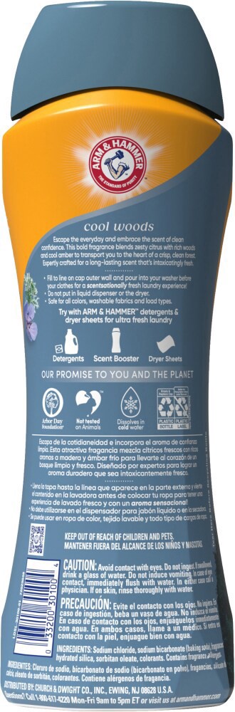 slide 2 of 2, Arm & Hammer™Clean Scentsations™ Cool Woods Scent Booster, 1.5 lb