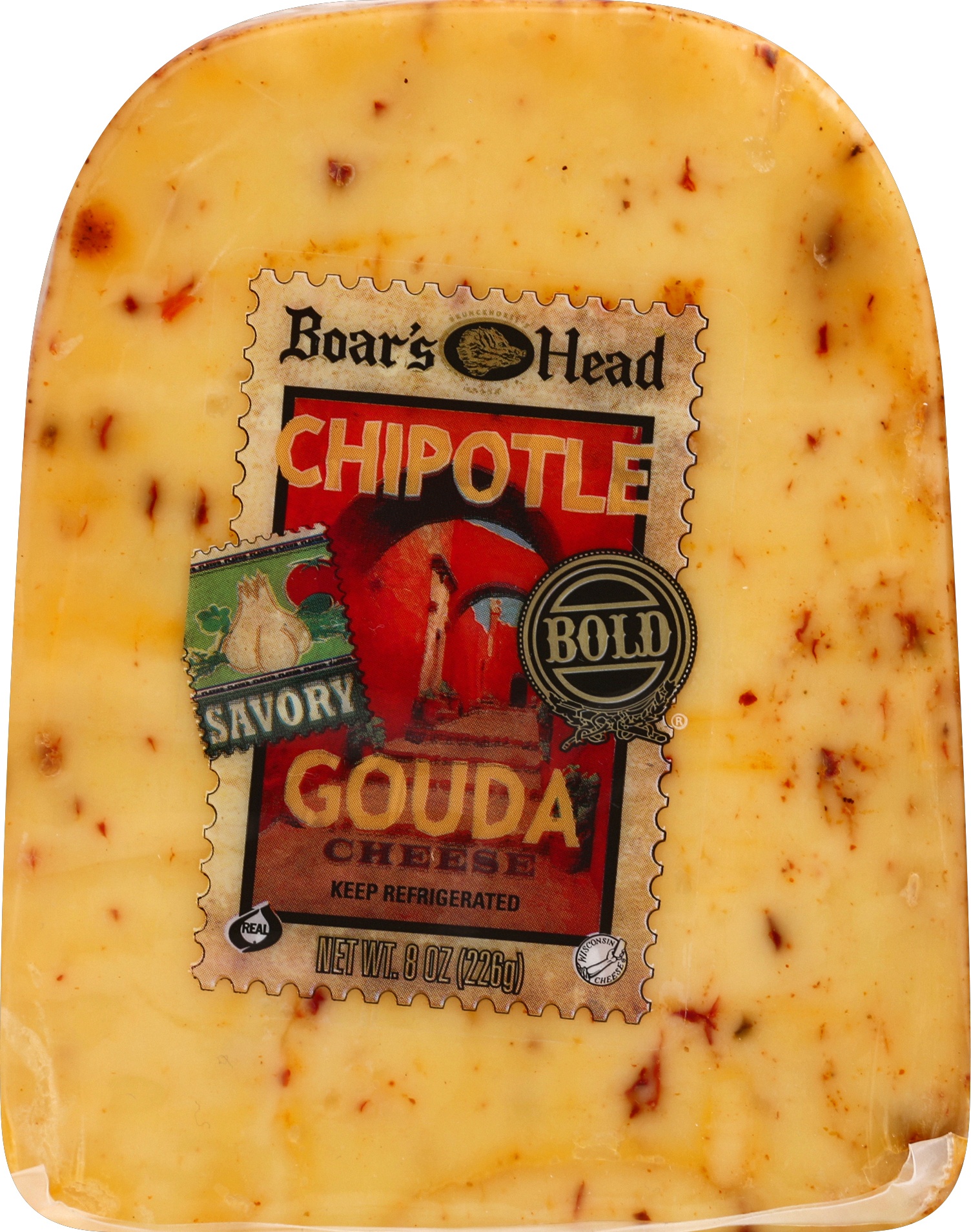 slide 1 of 9, Boar's Head Cheese, Gouda, Chipotle, per lb