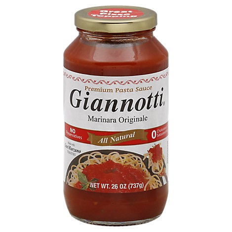 slide 1 of 1, Gianotti Marinara Sauce, 26 oz