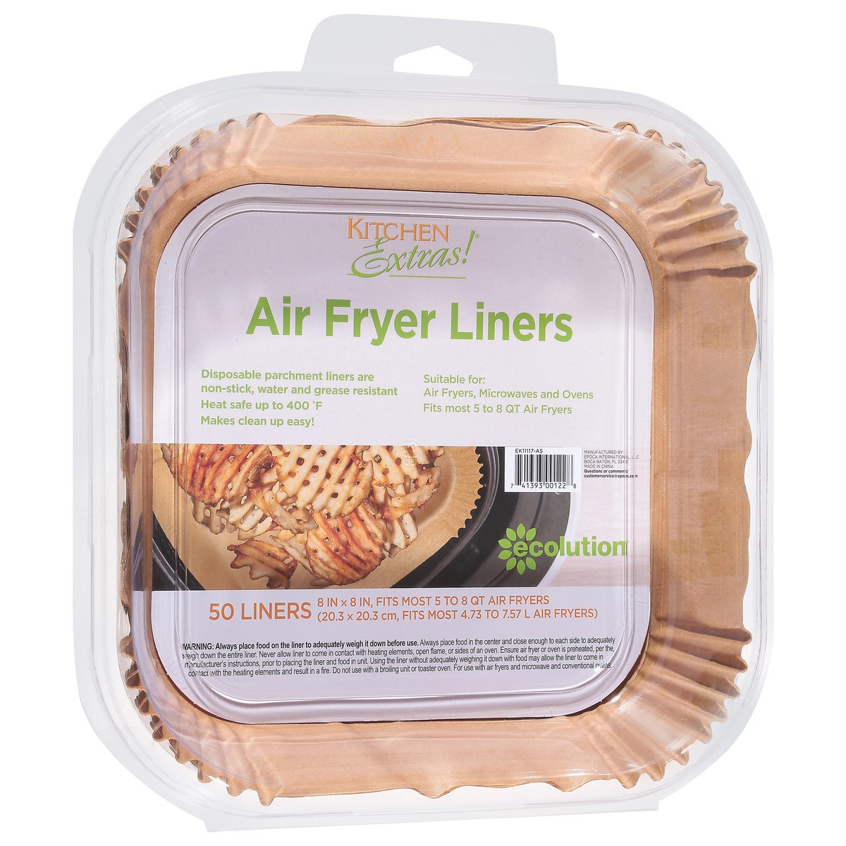 slide 8 of 11, Ecolution Air Fryer Liners 50 ea, 1 ct