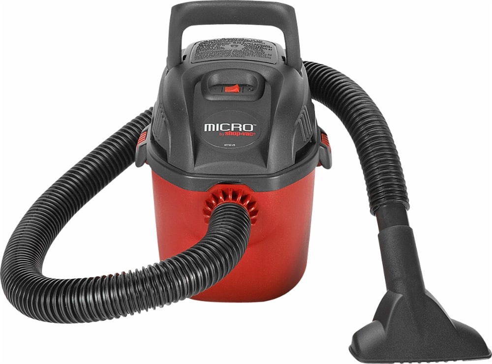 slide 1 of 1, Shop-Vac Micro 1-Gallon 1 Hp Vacuum - Red, 1 gal