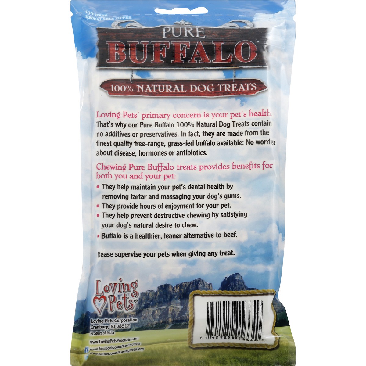 slide 5 of 6, Pure Buffalo Dog Treats 5 ea, 5 ct