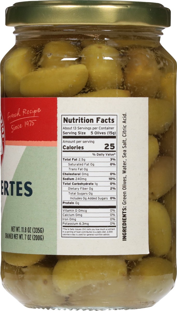 slide 3 of 13, Three Little Pigs Green Lucques Olives from Provence 11.8 oz, 11.8 oz